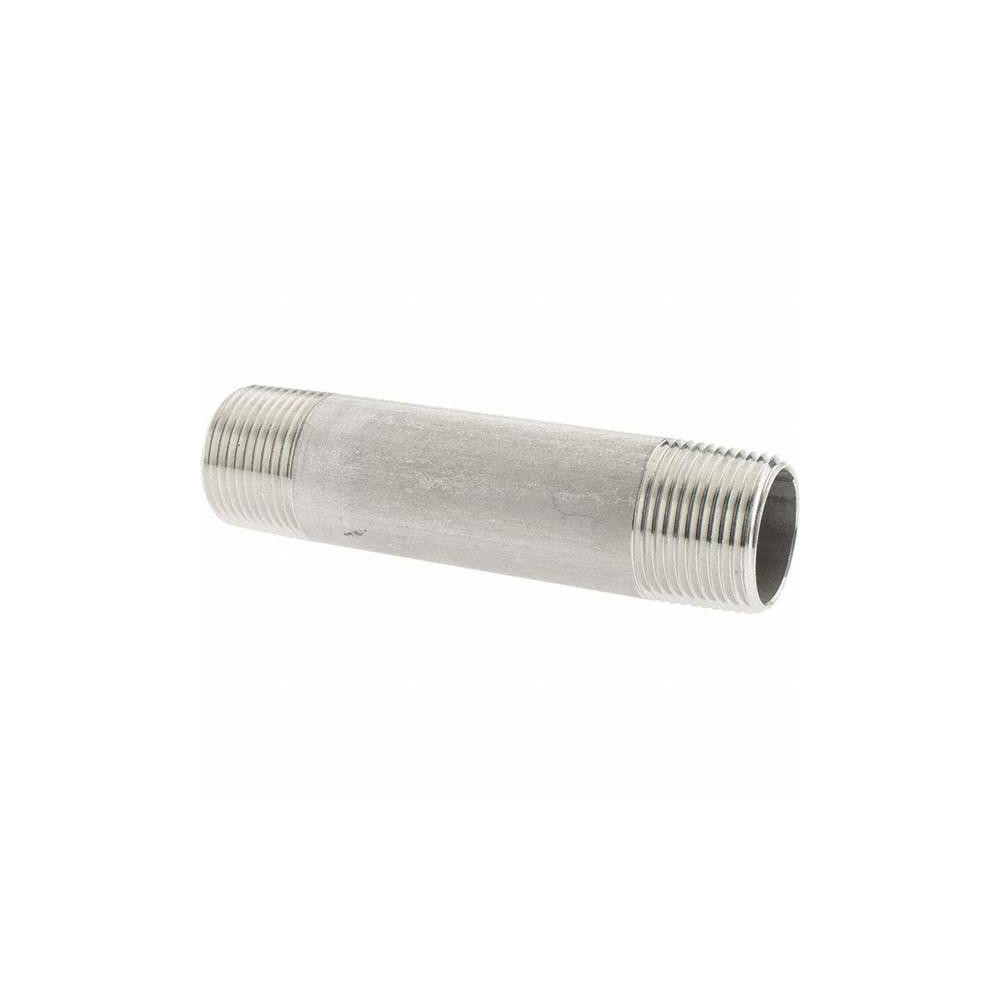 Value Collection Stainless Steel Pipe Nipple: 3/4" Pipe, Grade 304 & 304L - 4BN3/4*4