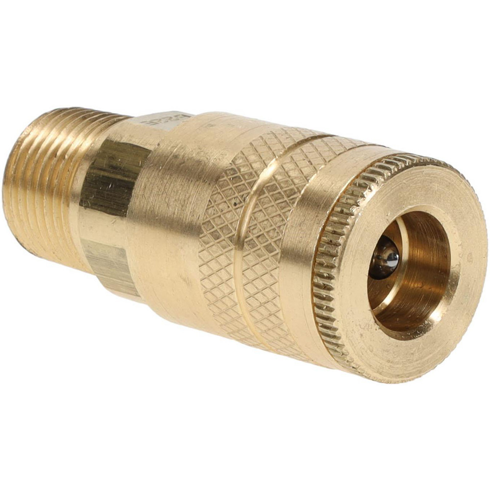 Parker Pneumatic Hose Coupling: 1/2" Body Dia, Tru-Flate Automotive Interchange - 16-6BP