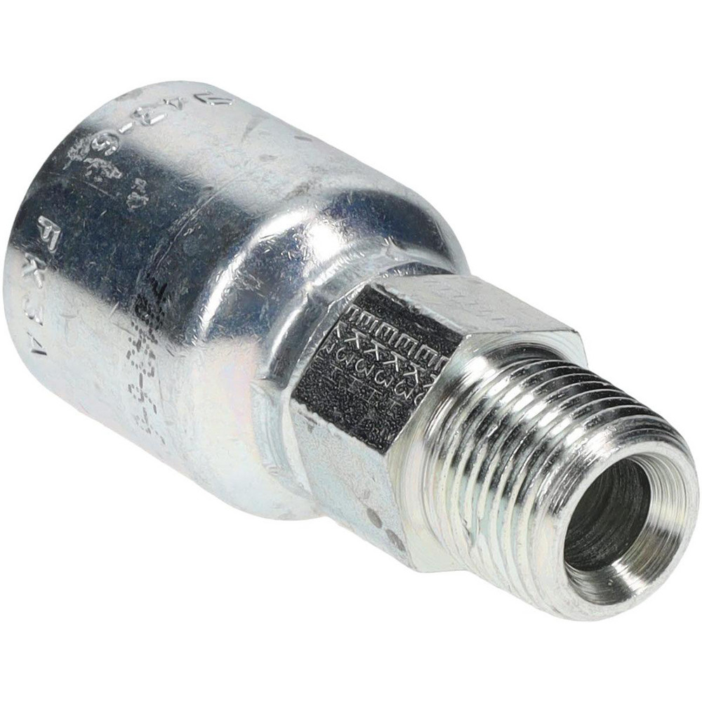 Parker Hydraulic Hose Female JIC 37 ° Swivel Fitting: 0.25" ID, 4 mm, 1/4" - 10643-4-4