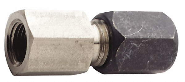 Parker Compression Tube Connector: 1/4-18, 1/4" Tube OD, Compression x FNPT - 4FSC4N-316
