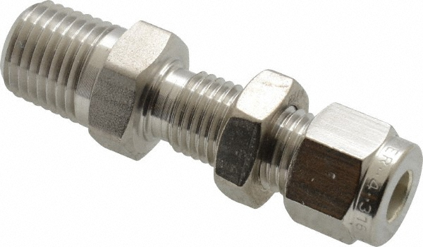 Parker Compression Tube Connector: 1/4-18, 1/4" Tube OD, Compression x FNPT - 4FSC4N-316