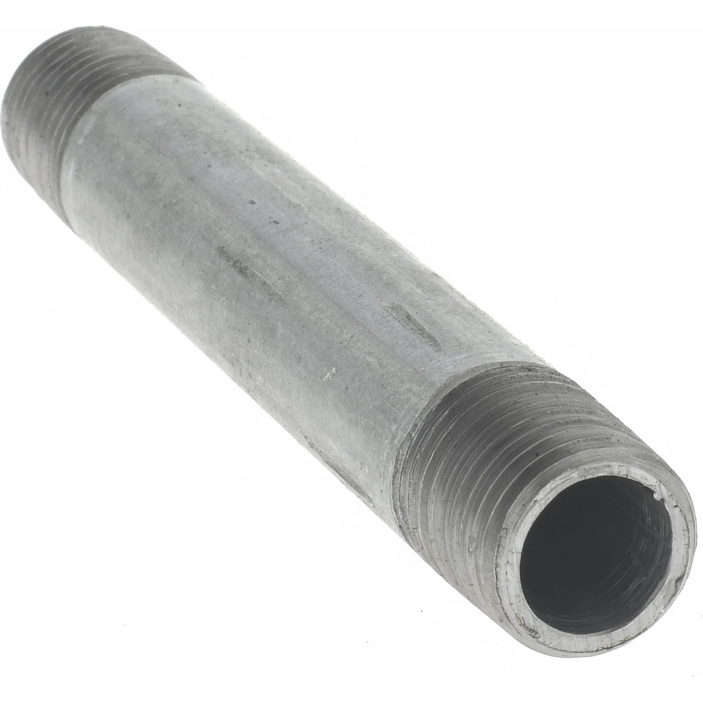 Value Collection Galvanized Pipe Nipple: 1/4", 3-1/2" Long, Schedule 40, Steel - NG02035