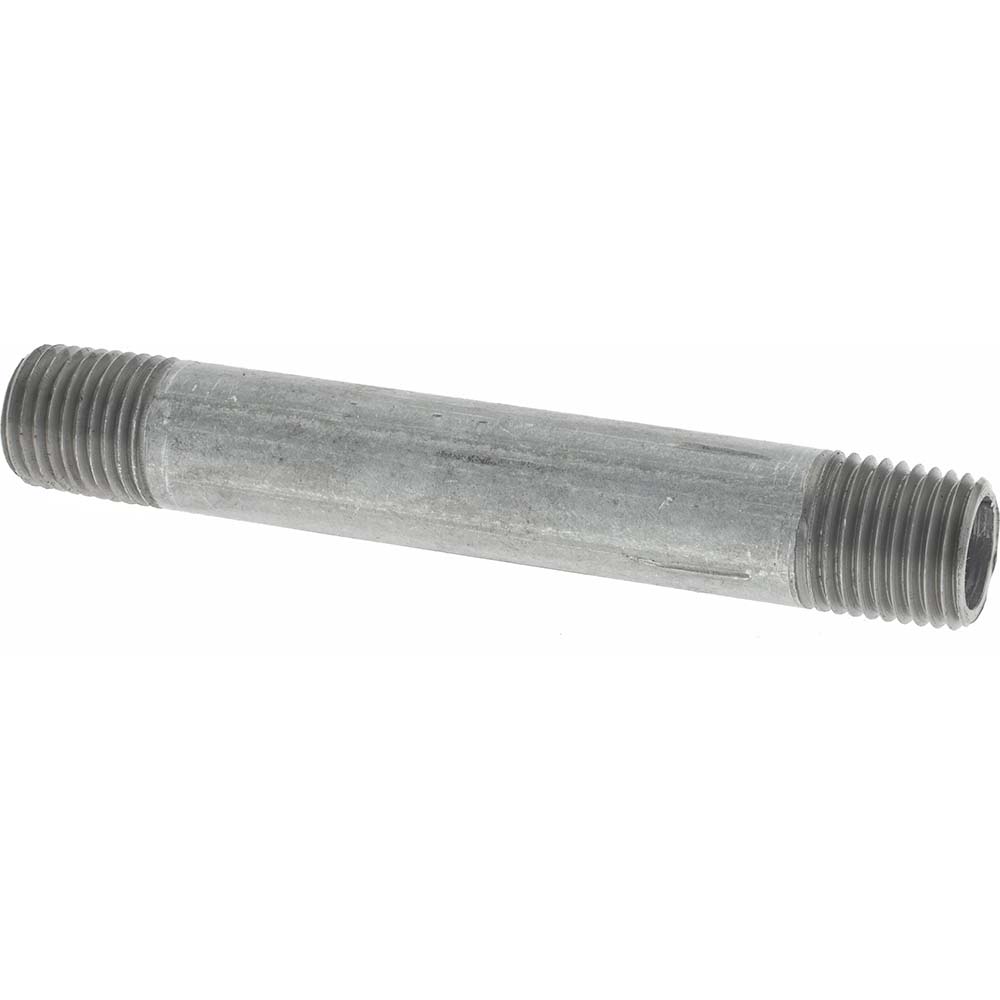 Value Collection Galvanized Pipe Nipple: 1/4", 3-1/2" Long, Schedule 40, Steel - NG02035