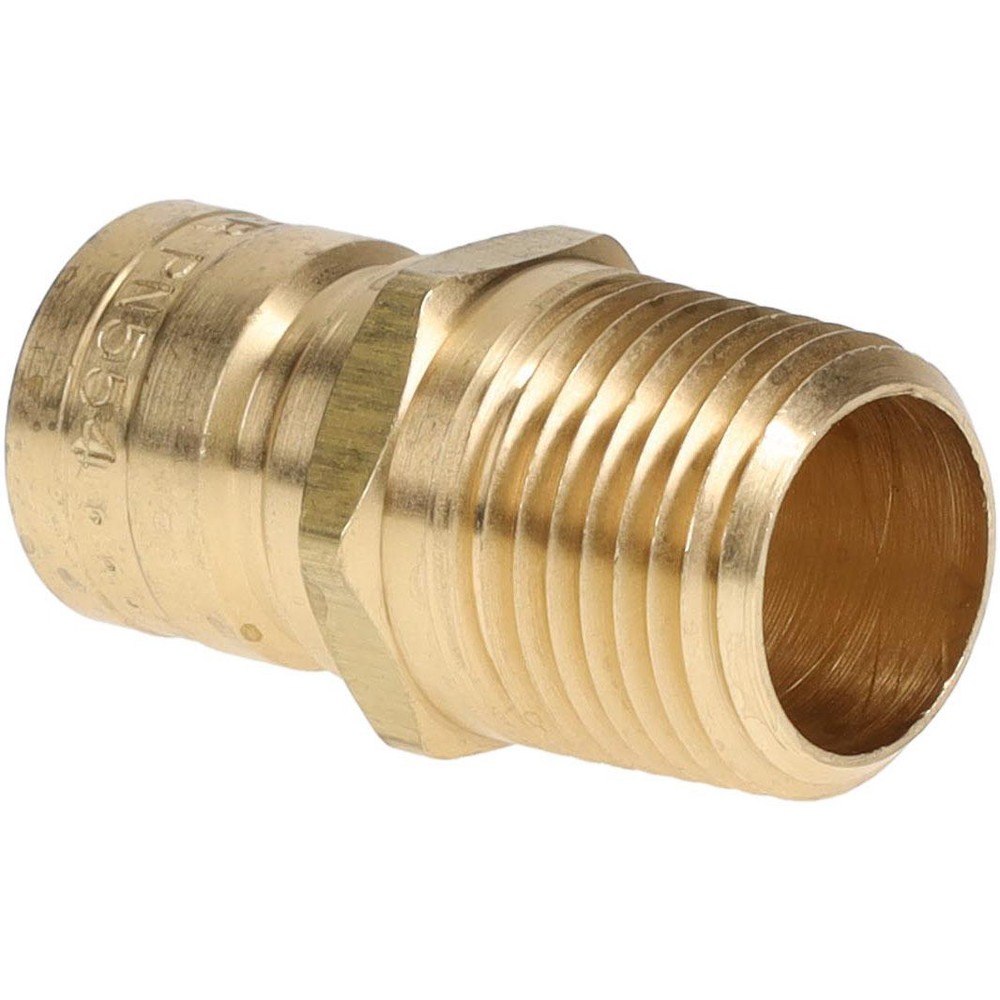 Parker Hydraulic Hose Male Pipe Rigid Nipple Fitting: 1/2" Hose, 3/4" Thread, 200 psi - PN556
