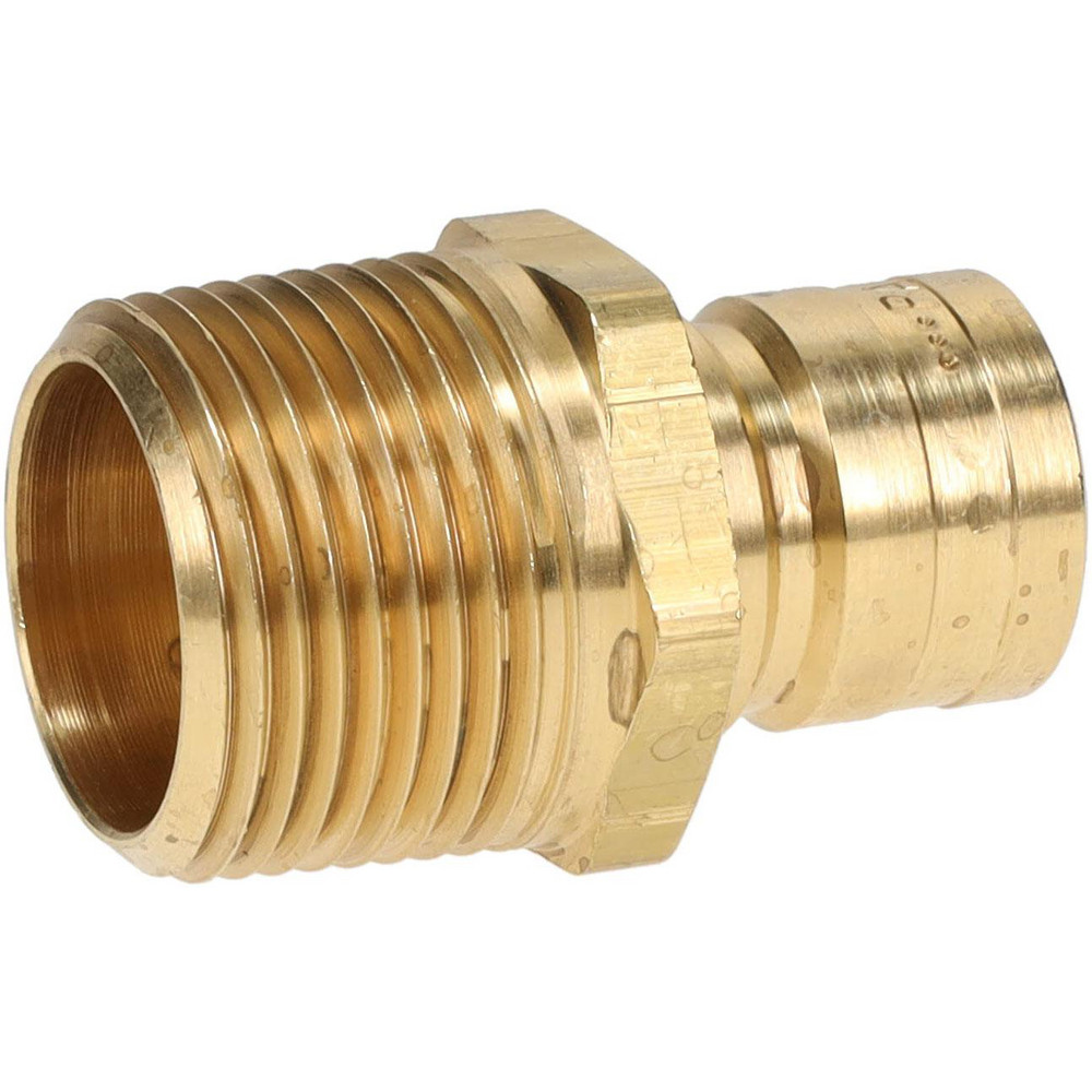 Parker Hydraulic Hose Male Pipe Rigid Nipple Fitting: 1/2" Hose, 3/4" Thread, 200 psi - PN556
