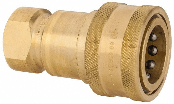 Parker Hydraulic Hose Male Pipe Rigid Nipple Fitting: 1/2" Hose, 3/4" Thread, 200 psi - PN556