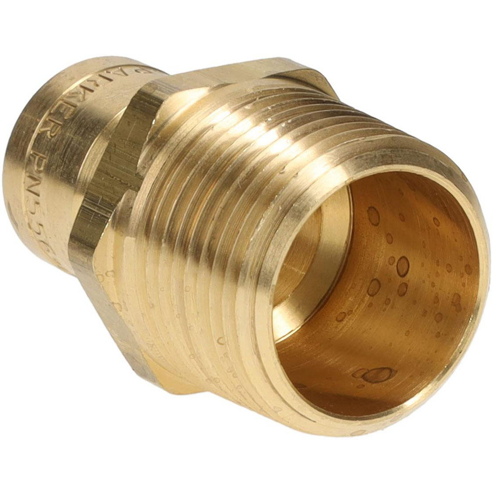 Parker Hydraulic Hose Male Pipe Rigid Nipple Fitting: 1/2" Hose, 3/4" Thread, 200 psi - PN556