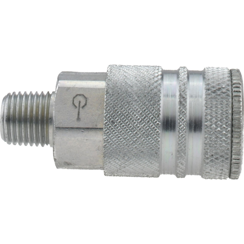 Coilhose Pneumatics Pneumatic Hose Coupling: 1/4" Thread, 3/8" Body Dia, Industrial Interchange - 583