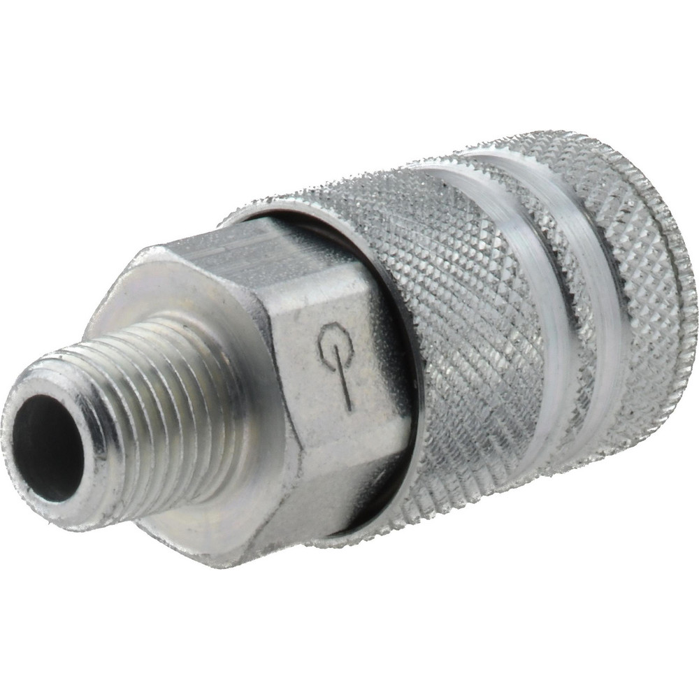 Coilhose Pneumatics Pneumatic Hose Coupling: 1/4" Thread, 3/8" Body Dia, Industrial Interchange - 583
