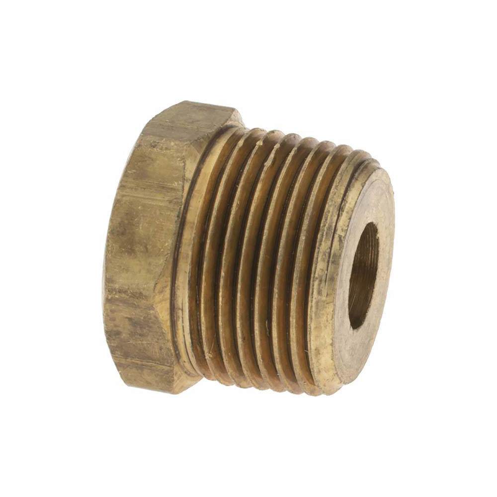 ANDERSON METALS Brass Pipe Bushing: 1/4 x 3/4" Fitting, FNPT x MNPT - -11089-7