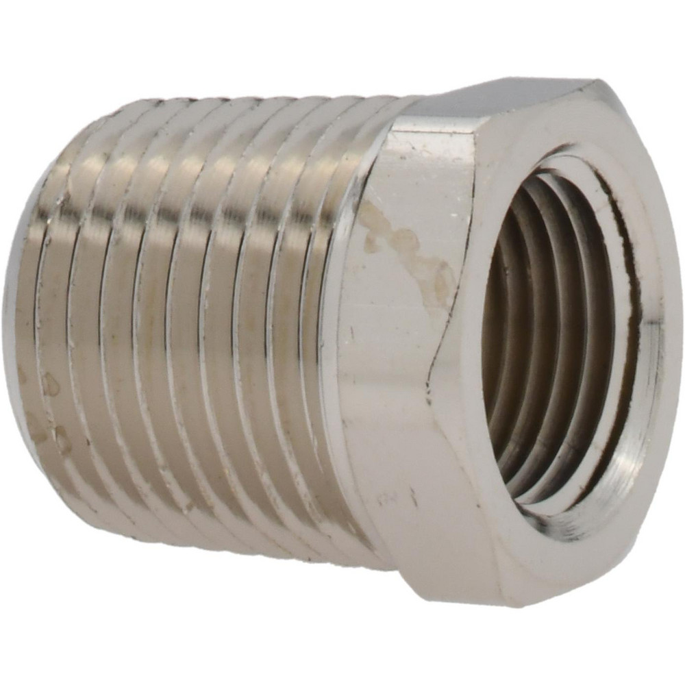 ANDERSON METALS Brass Pipe Bushing: 1/4 x 3/4" Fitting, FNPT x MNPT - -11089-7