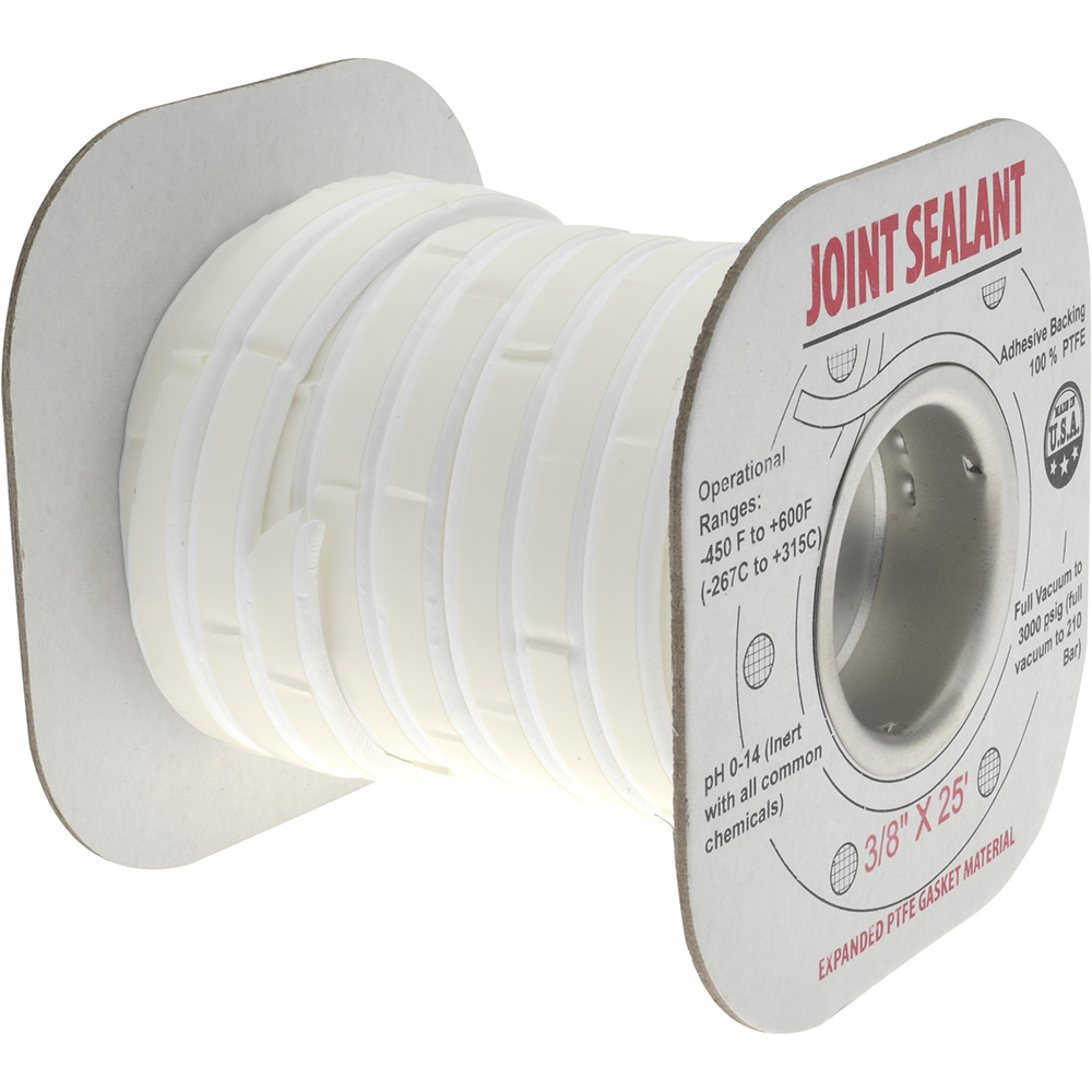 Made in USA 25' Long x 3/8" Wide Economy PTFE Joint Sealant - 31950710