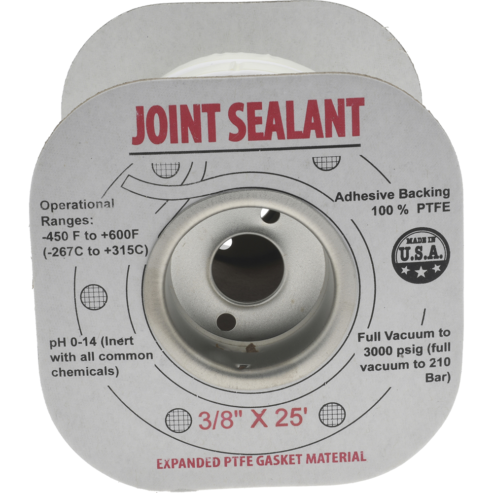 Made in USA 25' Long x 3/8" Wide Economy PTFE Joint Sealant - 31950710