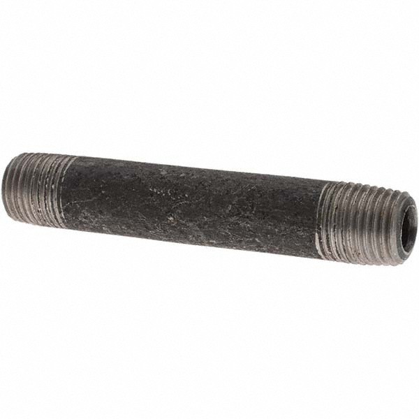 Value Collection Black Pipe Nipple: 1/4" Dia x 3/4" Long, Schedule 80 - BD-13611