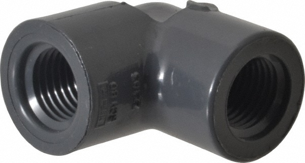Made in USA Barbed Tube Adapter: Single Barb, 1/4" Barb, 1/4" NPT - A4-4BN
