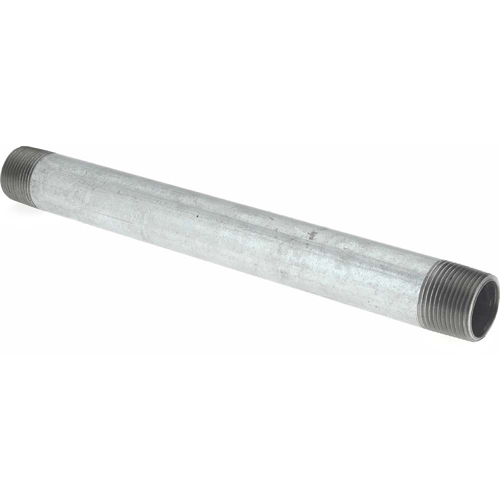 Value Collection Galvanized Pipe Nipple: 1", 10" Long, Schedule 40, Steel - NG06100