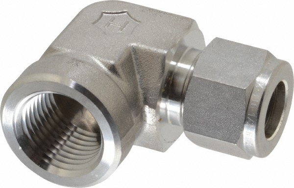 Ham-Let Compression Tube Connector: 3/8" Tube OD, Compression x FNPT - 3001799