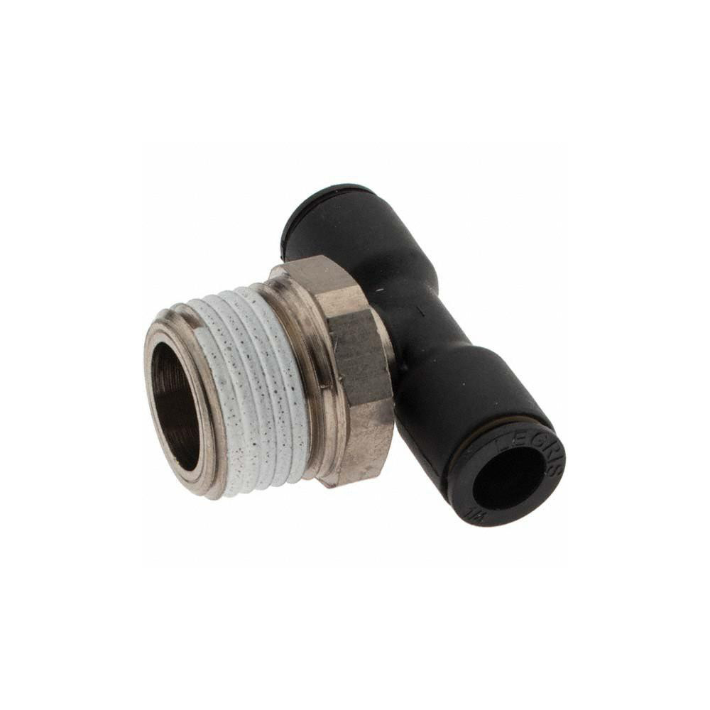 Parker Push-to-Connect Fitting: Male Branch Tee, NPT, 1/4" OD - LG1021