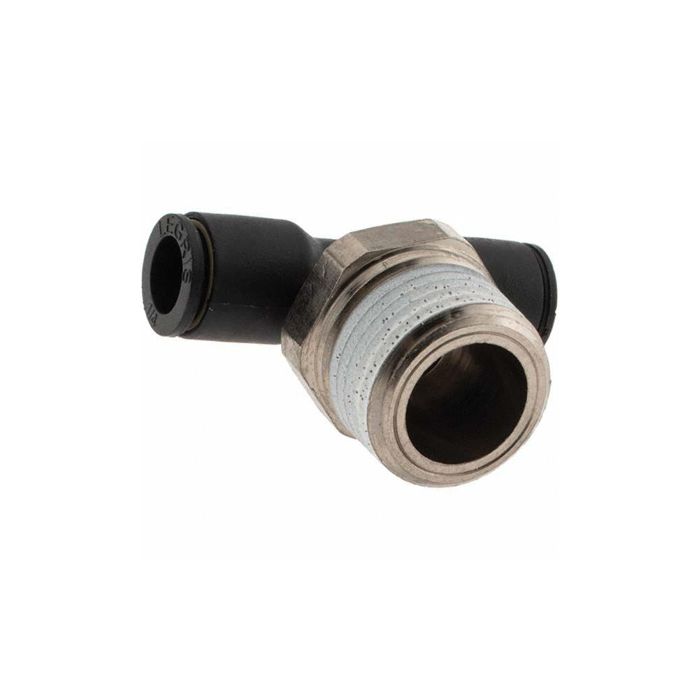 Parker Push-to-Connect Fitting: Male Branch Tee, NPT, 1/4" OD - LG1021