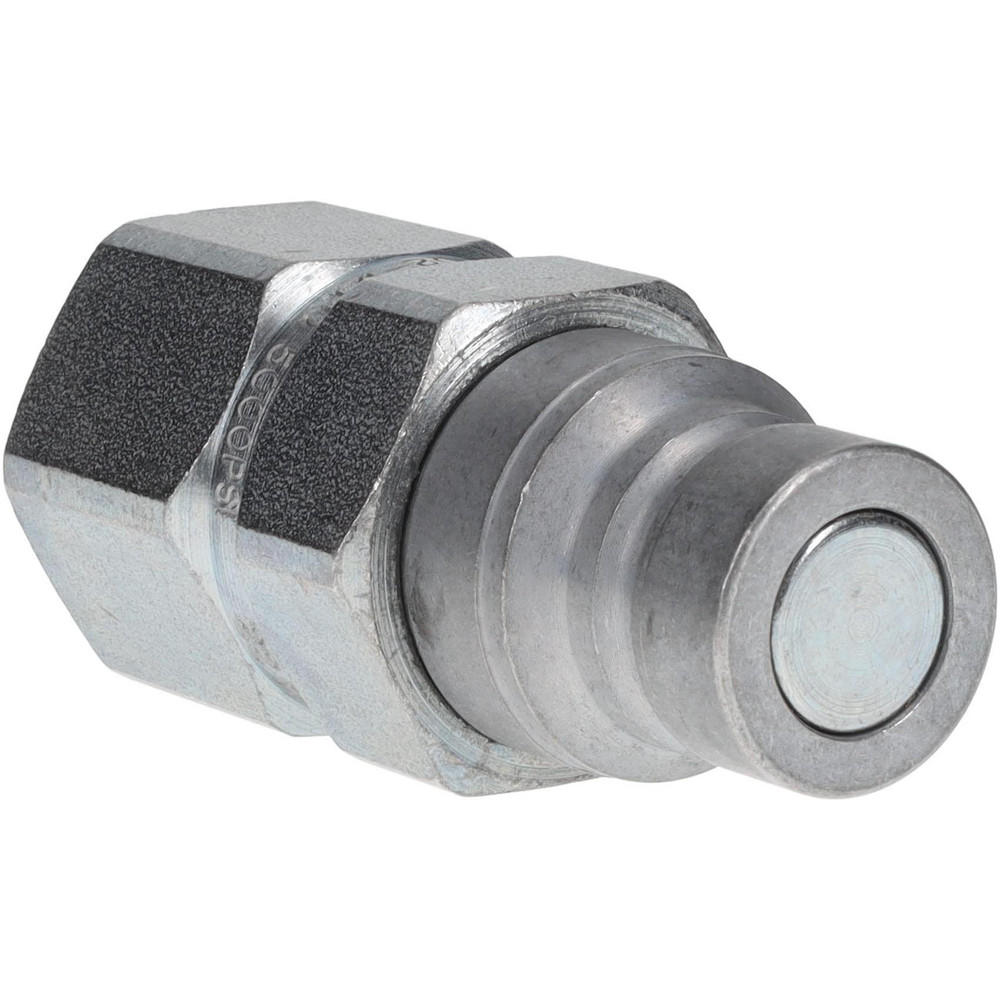 Parker Hydraulic Hose Female Straight Thread Nipple: 1/2", 1-1/16-12, 3,625 psi - FEM-502-12FO