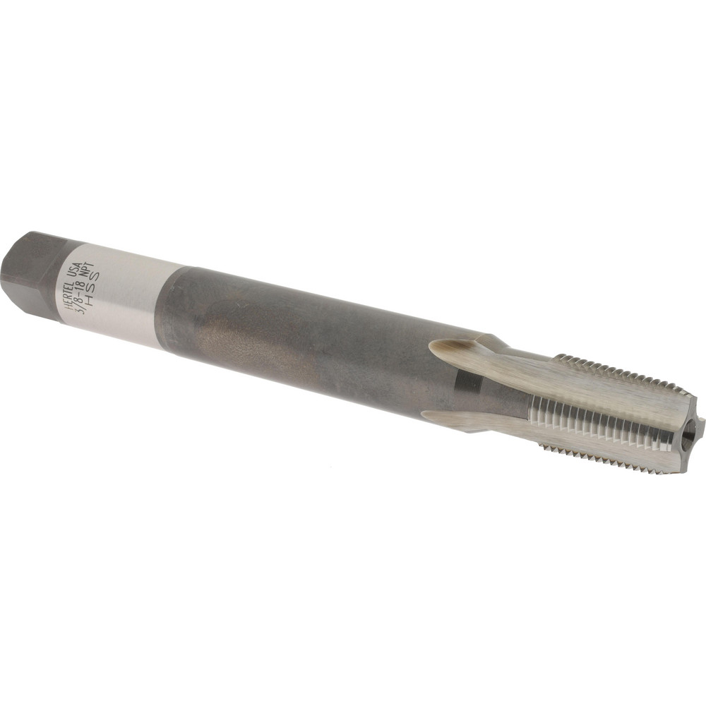 Parker Compression Tube Connector: 3/8-18, 3/8" Tube OD, Compression x MNPT - -11058-2