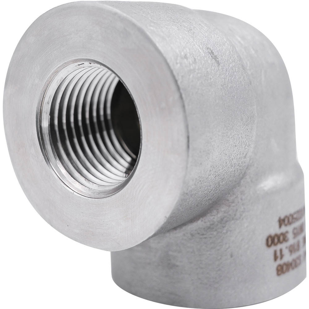 Value Collection Pipe 90 deg Elbow: 1/2", 304 & 304L Stainless Steel - LD90FF 15-NPT-3000
