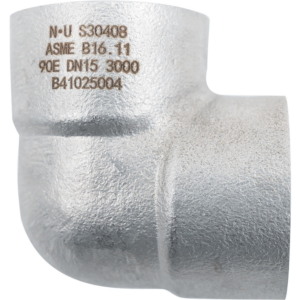 Value Collection Pipe 90 deg Elbow: 1/2", 304 & 304L Stainless Steel - LD90FF 15-NPT-3000