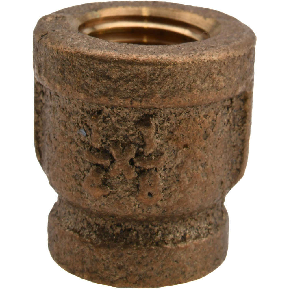 Merit Brass Brass Pipe Reducing Coupling: 1/4 x 1/8" Fitting, Threaded, FNPT x FNPT, Class 125, Lead Free - XNL112-0402