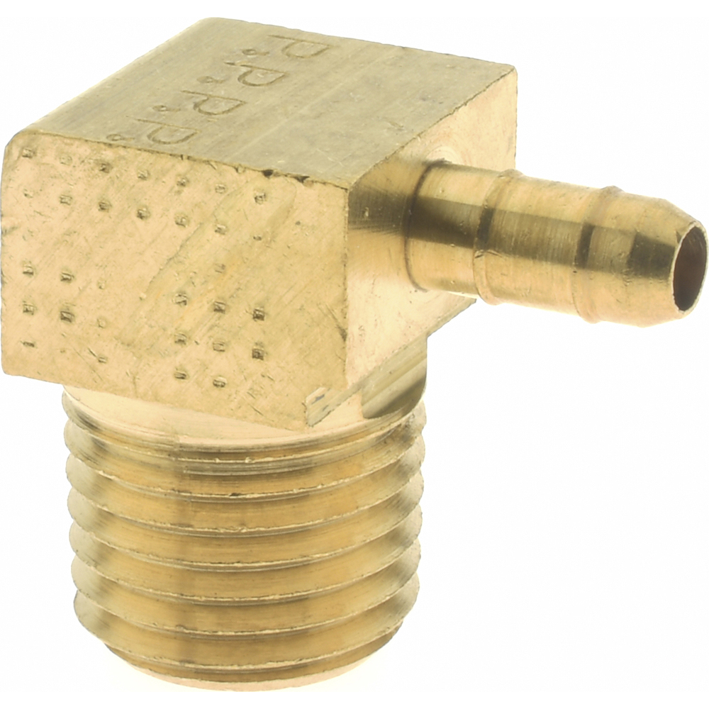 Parker Barbed Tube Male Connector: Multiple Barbs, 1/4-18 - 28-4-4