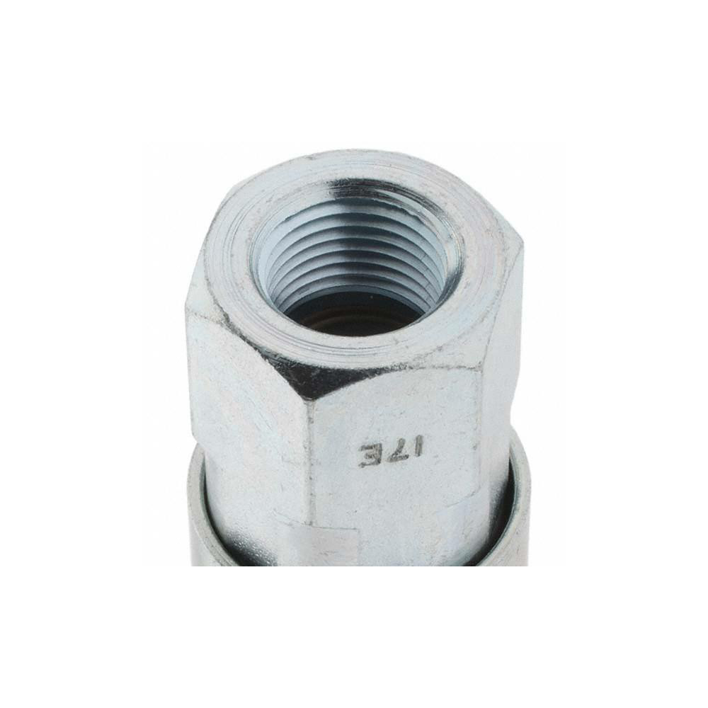 Parker Pneumatic Hose Coupling: 3/8-18, 1/2" Body Dia, Tru-Flate Automotive Interchange - 17E-787