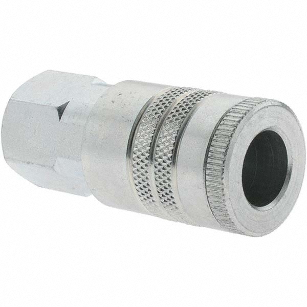 Parker Pneumatic Hose Coupling: 3/8-18, 1/2" Body Dia, Tru-Flate Automotive Interchange - 17E-787
