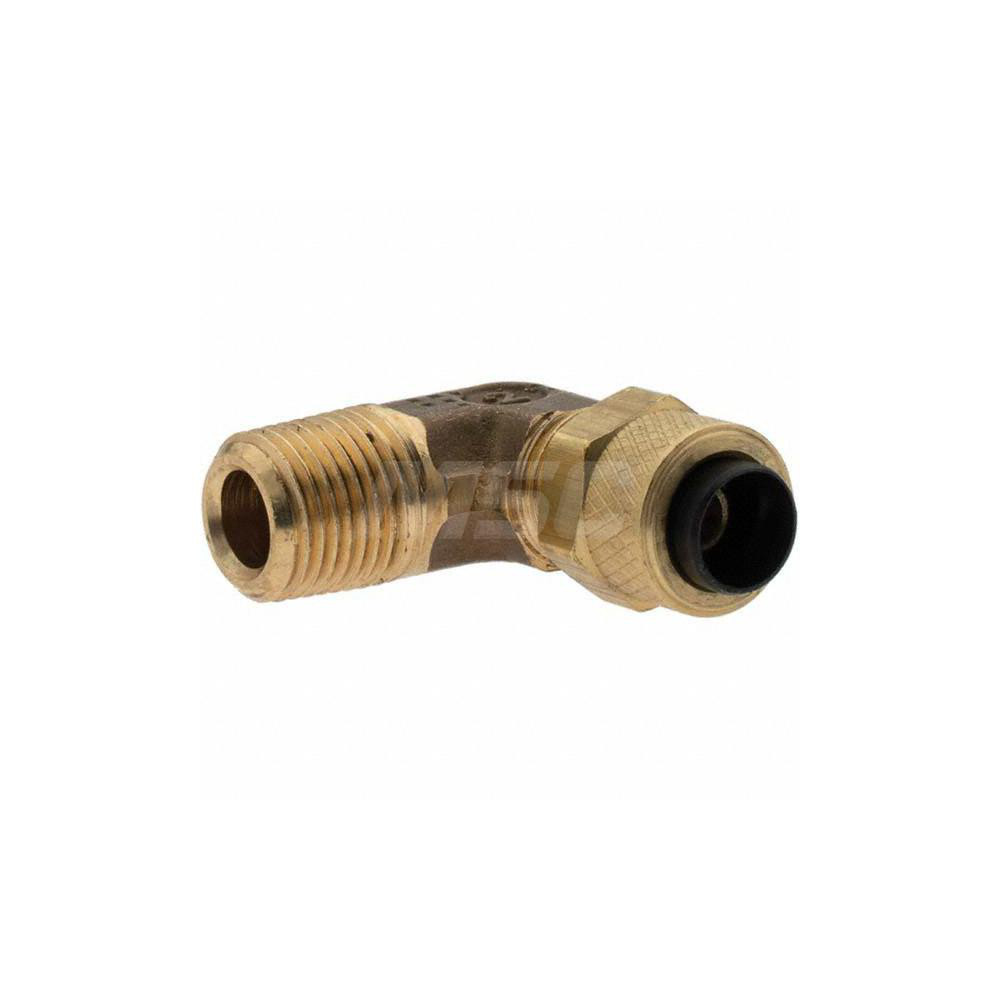 Parker Compression Tube Male Elbow: 1/8-27, 1/4" Tube OD - 11435
