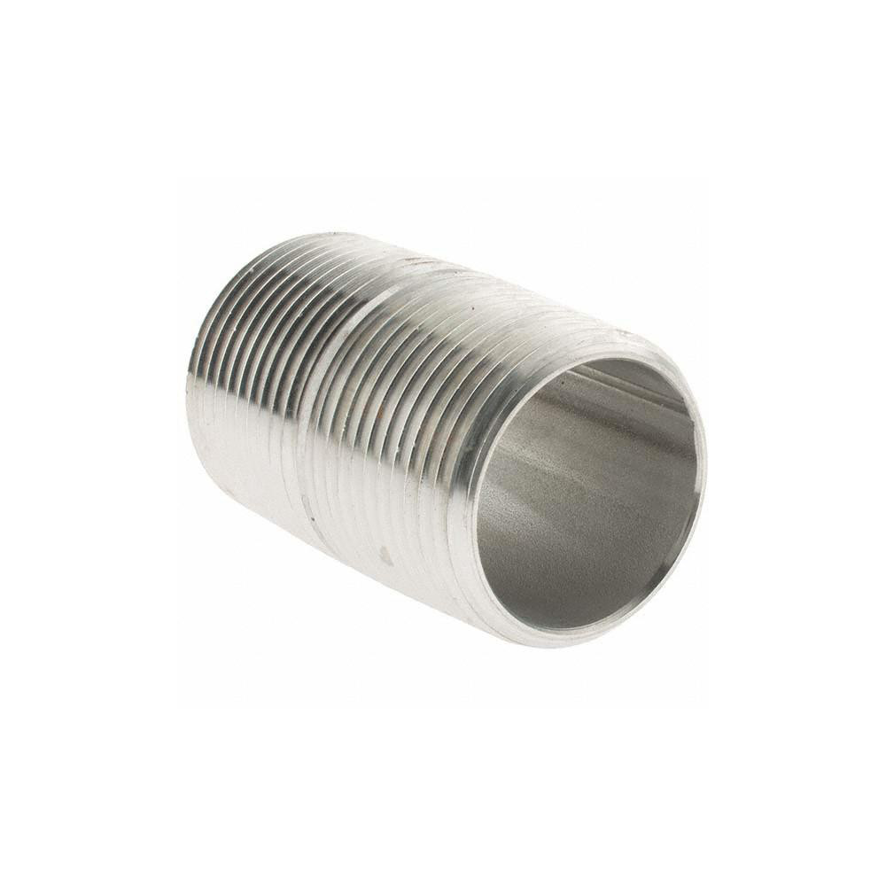Value Collection Stainless Steel Pipe Nipple: 1" Pipe, Grade 304 & 304L - 4BN1*2