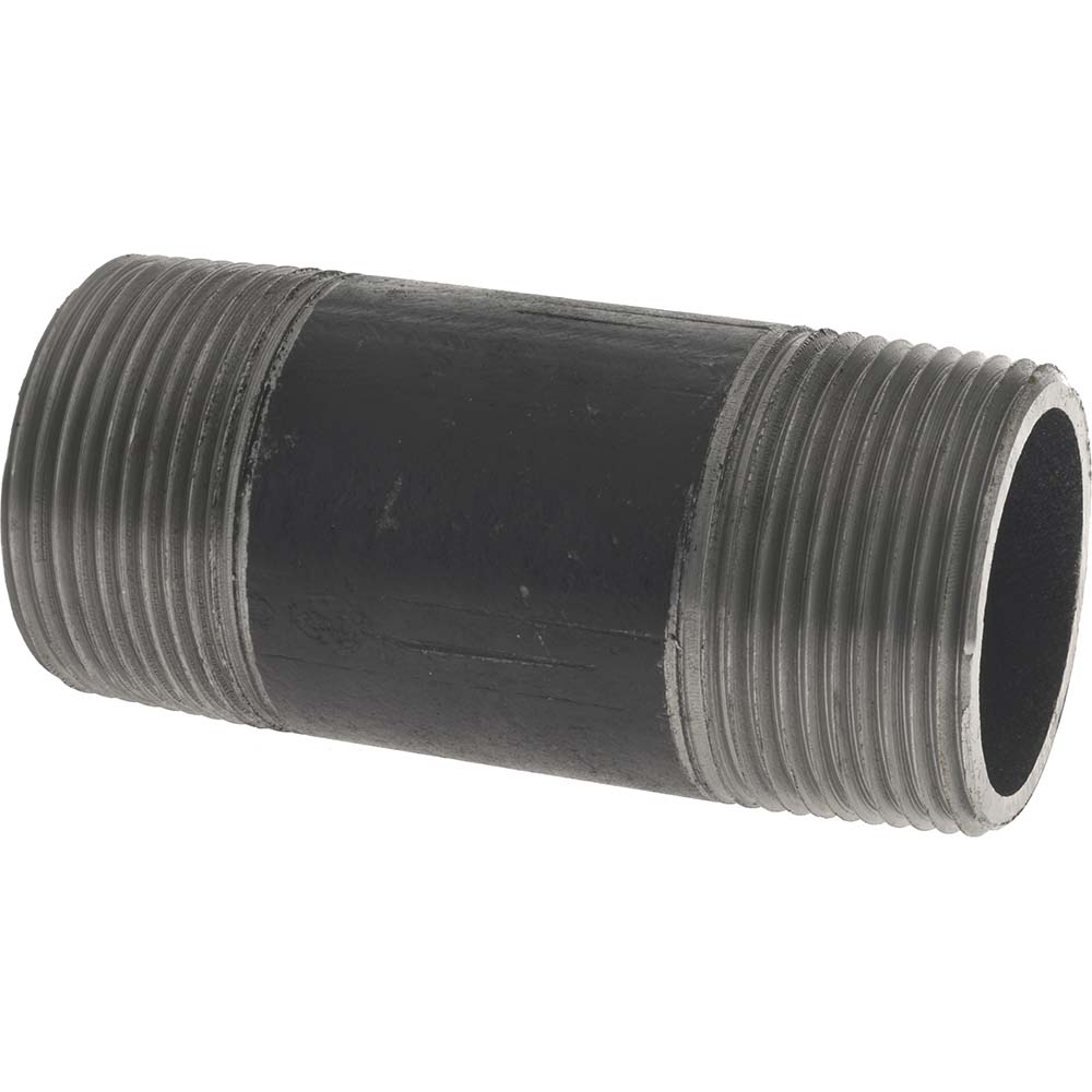 Value Collection Black Pipe Nipple: 1-1/4" Dia x 3-1/2" Long, Schedule 80 - XNB07035