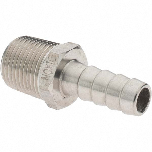 CerroBrass Barbed Hose Fitting: 1/8" x 3/8" ID Hose, Male Connector - 32011