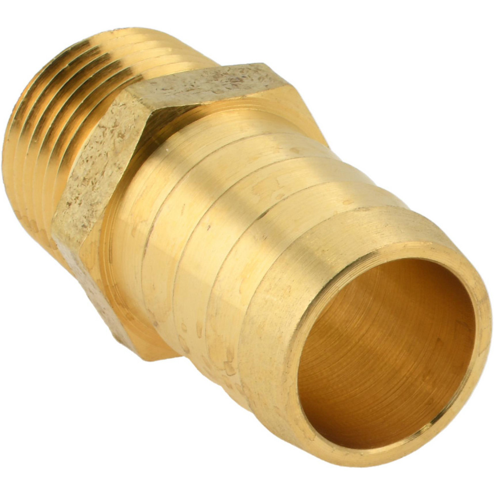 CerroBrass Barbed Hose Fitting: 1/8" x 3/8" ID Hose, Male Connector - 32011