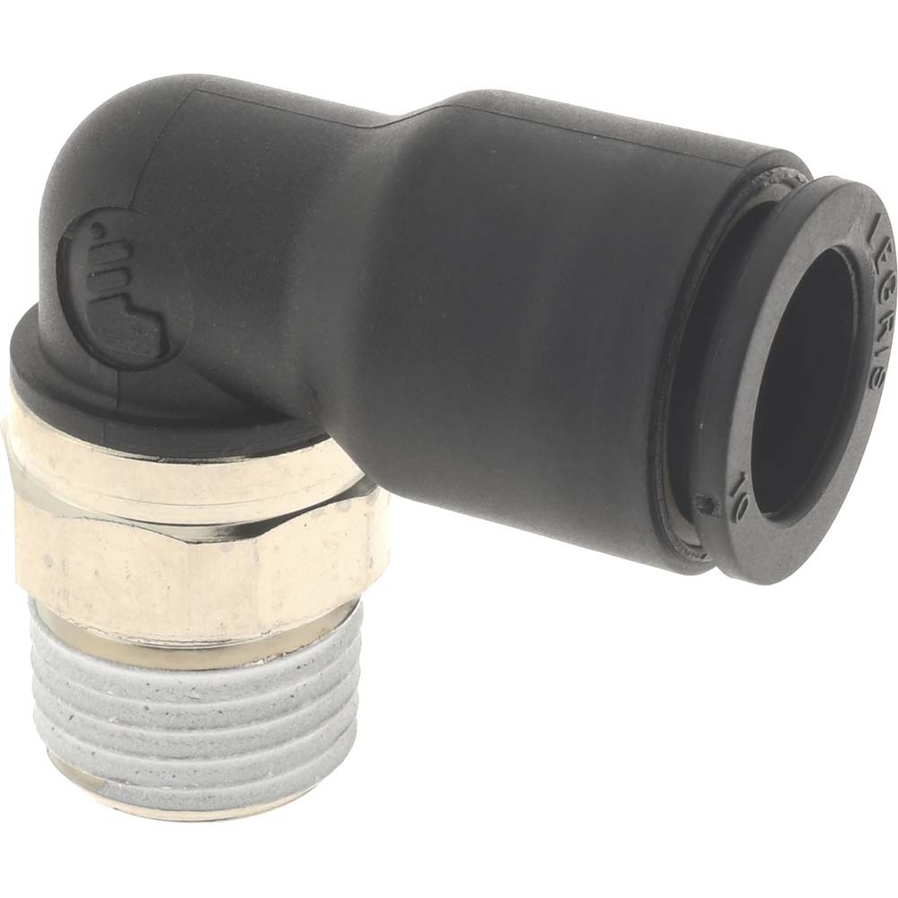 Legris Push-to-Connect Fitting: Male Elbow, NPT, 3/8" OD - 3109 60 22