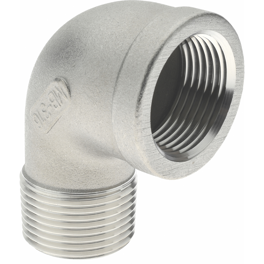 Merit Brass Stainless Steel Pipe Nipple: 2" Pipe, Grade 316 & 316L - 6032-001