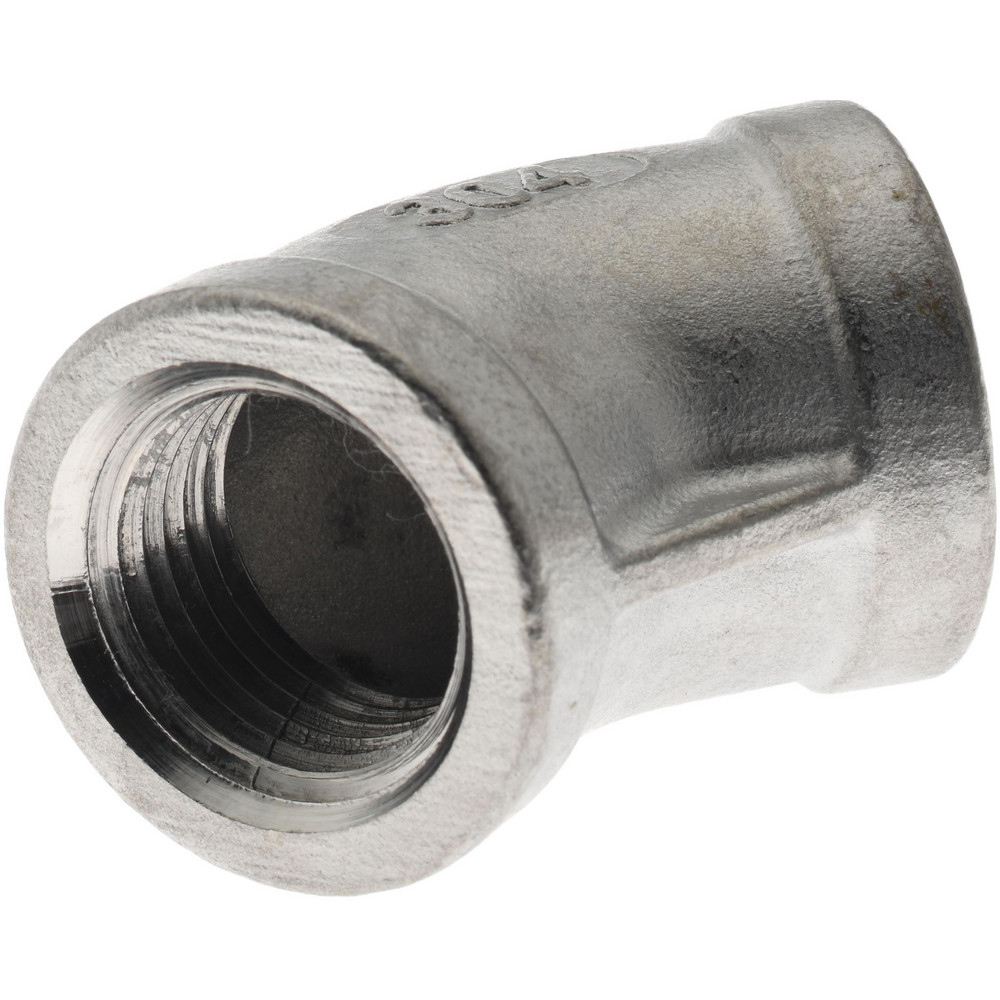 Merit Brass Pipe 45 deg Elbow: 1", 304 Stainless Steel - K402-16