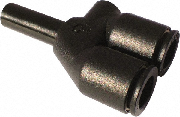 SMC PNEUMATICS Push-to-Connect Push-to-Connect Fitting: Plug-In Y, 1/8" OD - KQ2U01-99A