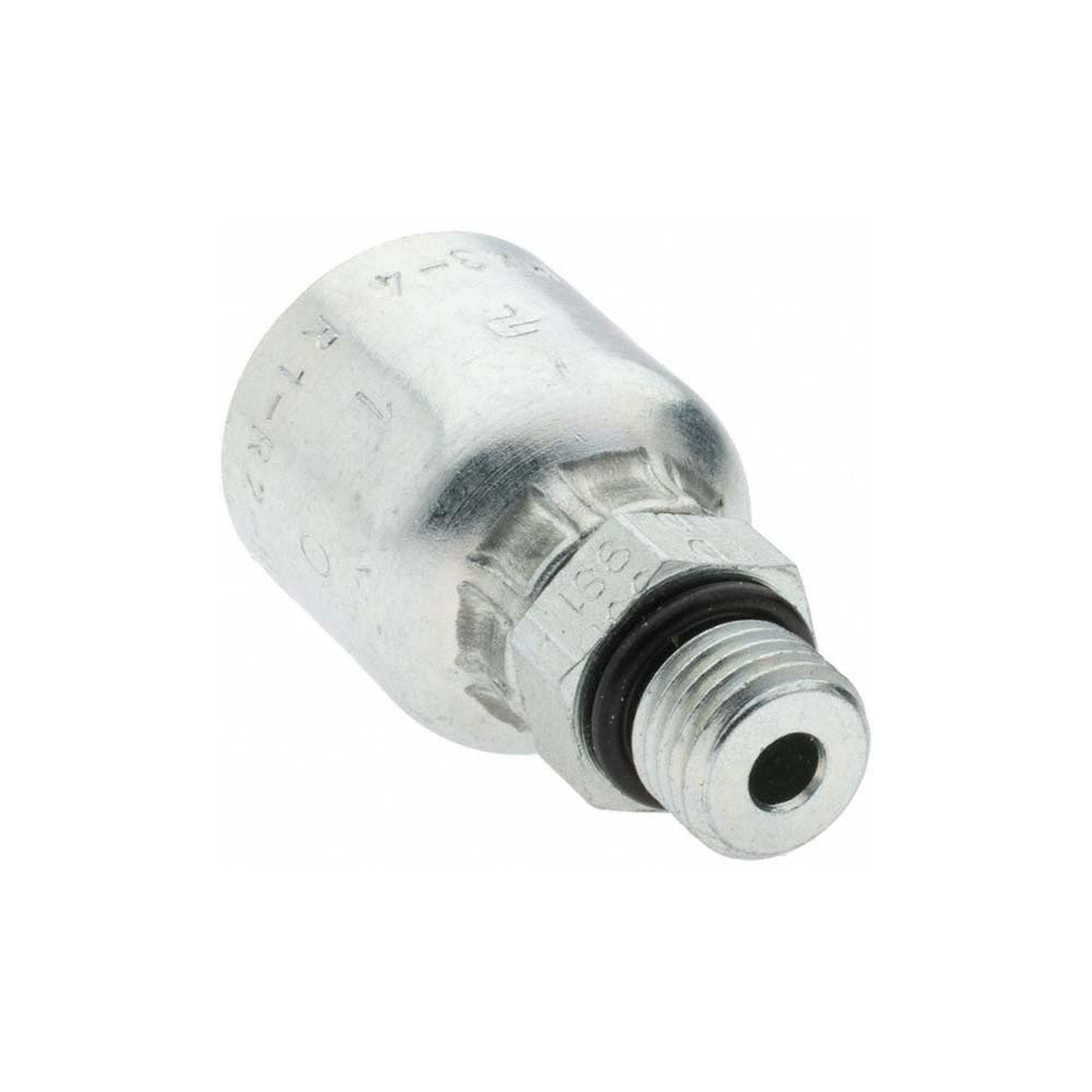 Parker Hydraulic Hose Male Rigid Fitting: 0.25" ID, 4 mm, 1/4" - KP81359
