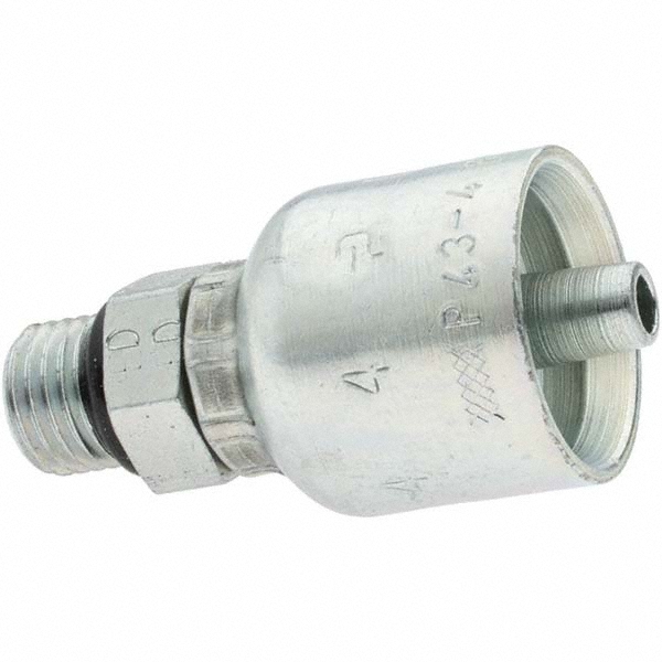 Parker Hydraulic Hose Male Rigid Fitting: 0.25" ID, 4 mm, 1/4" - KP81359