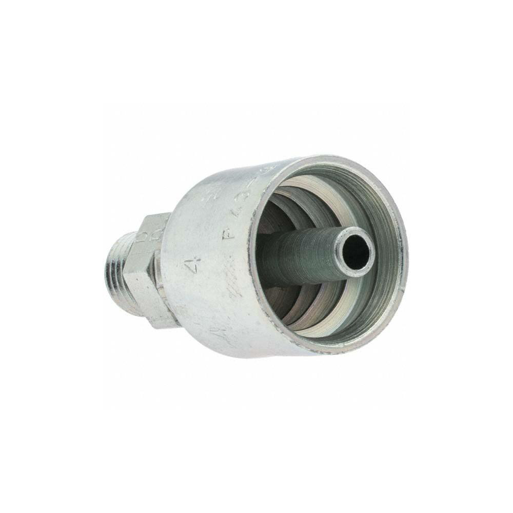Parker Hydraulic Hose Male Rigid Fitting: 0.25" ID, 4 mm, 1/4" - KP81359