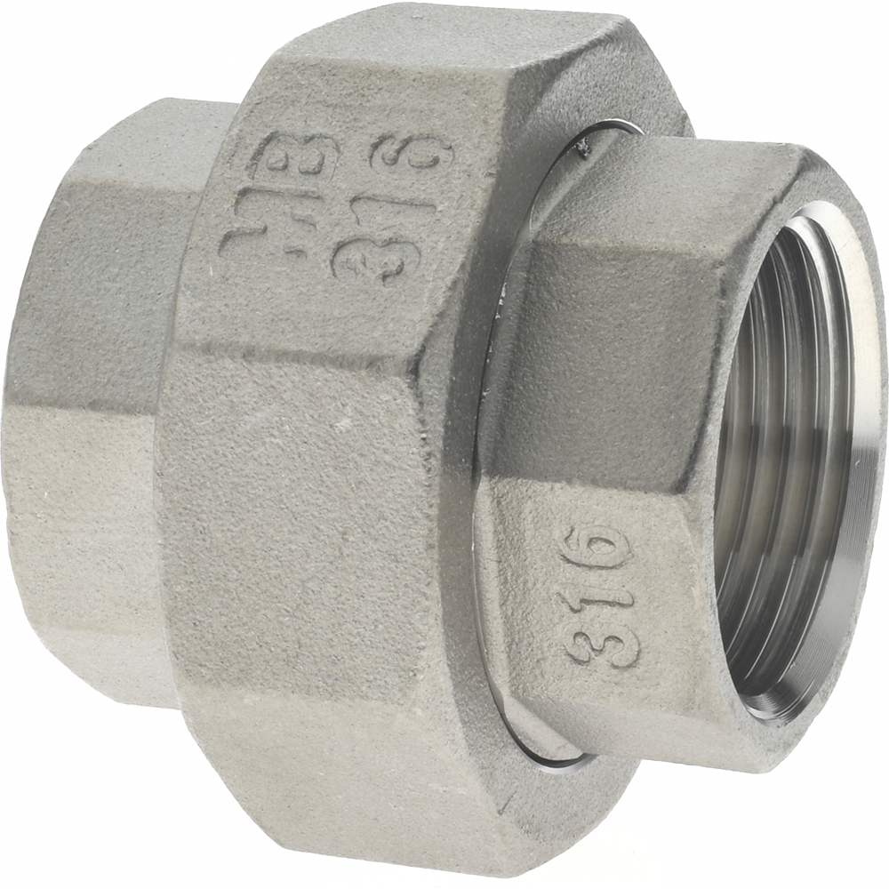 Merit Brass Pipe Union: 1", 316 Stainless Steel - K687-16