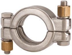 VNE Sanitary Stainless Steel Pipe High Pressure Clamp: 2", Clamp Connection - 13MHP2.0