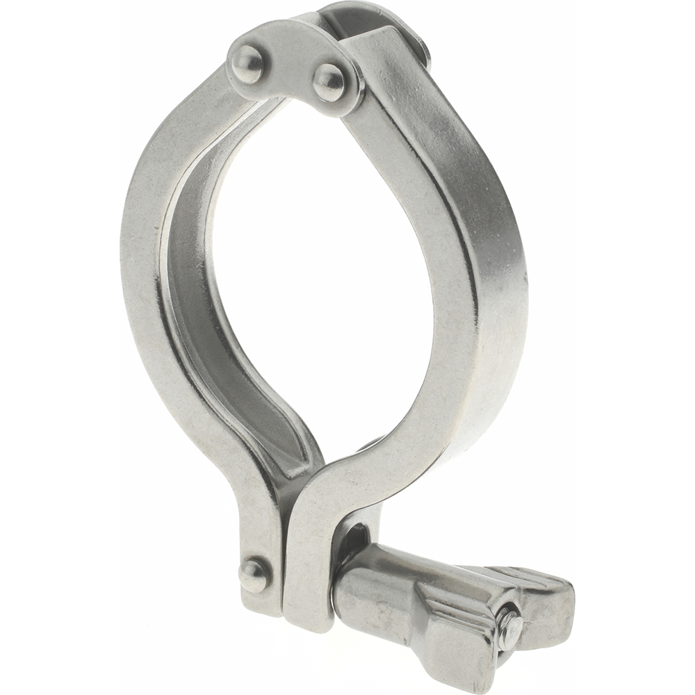 VNE Sanitary Stainless Steel Pipe High Pressure Clamp: 2", Clamp Connection - 13MHP2.0