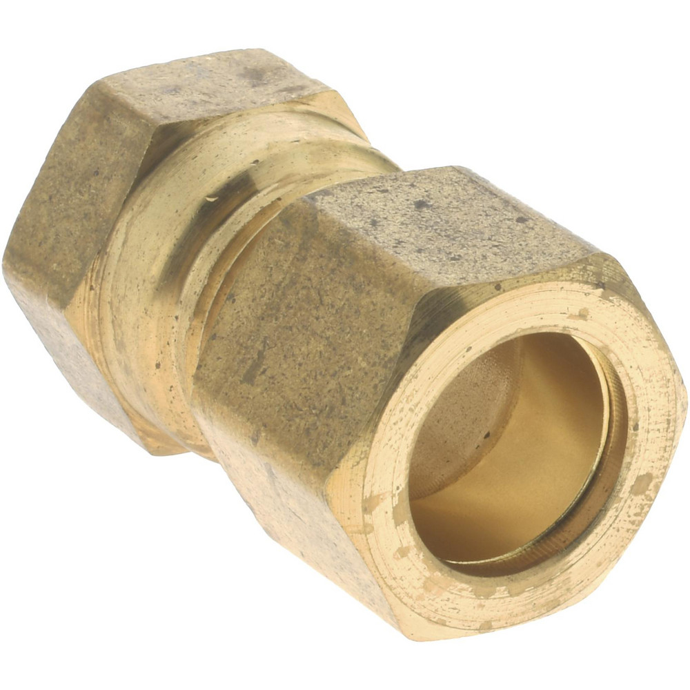 CerroBrass Compression Tube Connector: 11/16-20, 1/2" Tube OD, Compression x FNPT - 18158