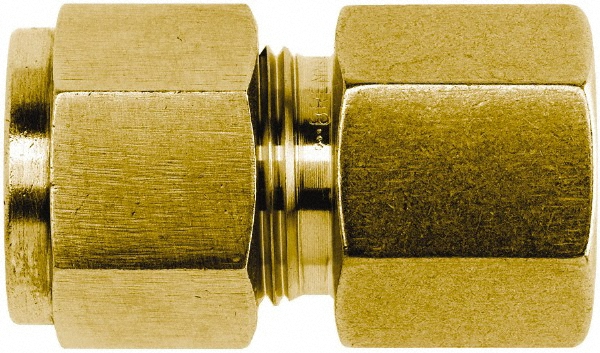 CerroBrass Compression Tube Connector: 11/16-20, 1/2" Tube OD, Compression x FNPT - 18158