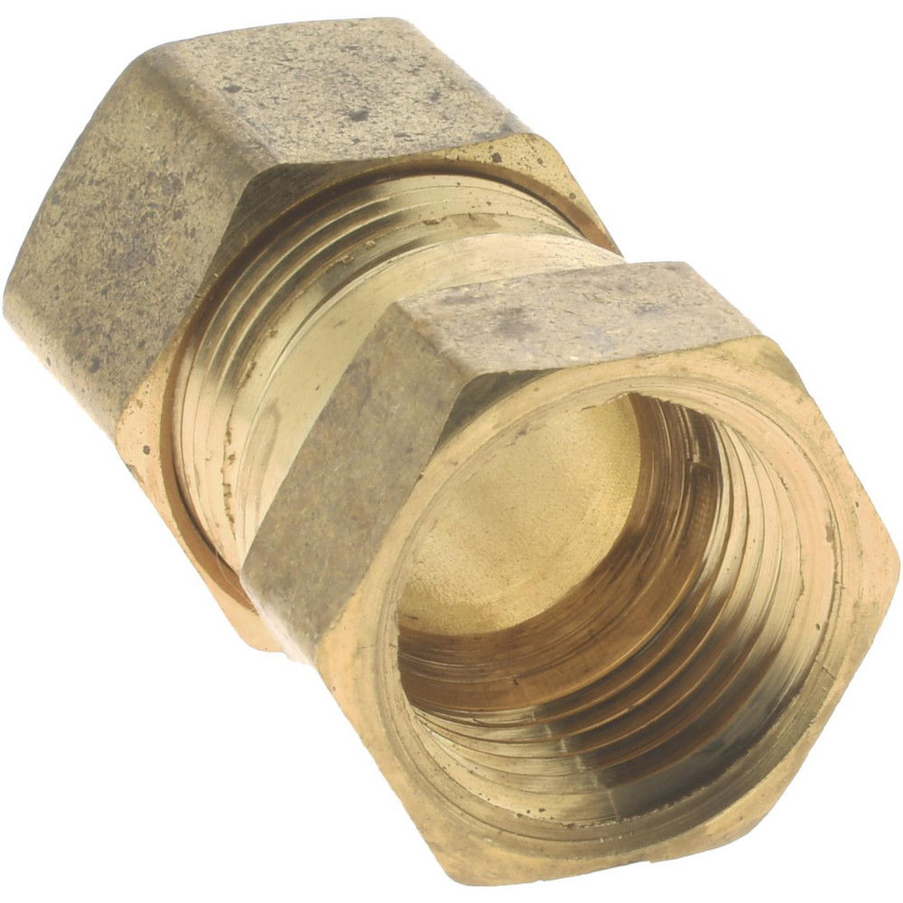 CerroBrass Compression Tube Connector: 11/16-20, 1/2" Tube OD, Compression x FNPT - 18158