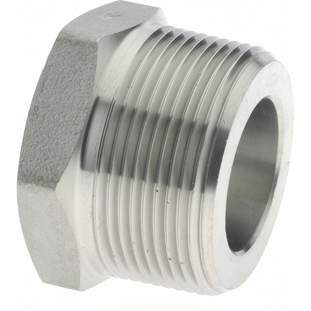 Merit Brass Pipe Bushing: 1-1/2 x 1", 316 & 316L Stainless Steel - 3614D-2416